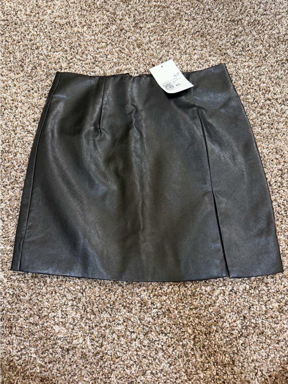 Faux Leather Mini Skirt NWT